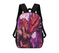 sinyumoney Dragon Fantasy Artwork-8 Mochila Escolar Grande Resistente Al Agua Para Portátil Para Niñas Y Adolescentes 17inch