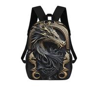 sinyumoney Dragon Glory Art Deco Mochila Impermeable Para Ordenador Portátil Para Campus, Actividades Al Aire Libre, Viajes Y Deportes 17inch