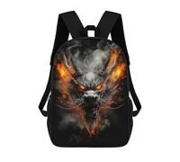 sinyumoney Dragon Head Art Print -3 Mochila Escolar Grande Para Niños Para El Campus, Actividades Al Aire Libre, Viajes Y Deportes 17inch
