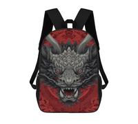 sinyumoney Dragon Head Art Print Mochila Escolar, Mochila De Negocios, Mochila Impermeable Para Libros, Para Acampar, Aventuras Al Aire Libre Y Viajes Diarios 17inch