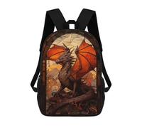 sinyumoney Dragon in A Glass Mochila Infantil Para Niñas Y Niños, Mochila De Día, Escuela Primaria, Perfecta Para La Vuelta Al Cole O Educación Física, Regalos Y Viajes 17inch