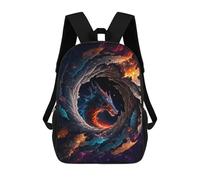 sinyumoney Dragon in Cosmic Swirl Mochila Infantil, Mochila Escolar Infantil, Mochilas Escolares Impresas En 3D Para Niños Y Estudiantes Adolescentes 17inch