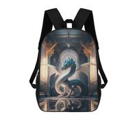 sinyumoney Dragon in Grand Hall -4 Mochila Escolar Impresa En 3D Para Niños, Mochila Escolar, Mochilas De Viaje, Bolso Informal De Moda Para Niños Y Estudiantes 17inch