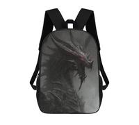 sinyumoney Dragon in Snowy Storm Mochilas Escolares Para La Escuela Secundaria, Preparatoria, Universidad Y Viajes Para Niños/niñas/adolescentes 17inch