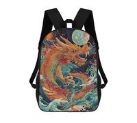 sinyumoney Dragon in Space Art Print 17inch Mochila Escolar Impresa En 3D Para Niños, Mochila Escolar Informal De Moda, Mochilas De Viaje Para Niños Y Estudiantes.
