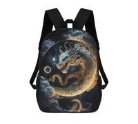 sinyumoney Dragon in The Sky -1 Mochila Escolar Infantil, Mochilas Impresas En 3D, Mochilas Escolares De Moda Para Niños De Primaria Y Secundaria 17inch