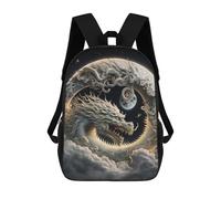 sinyumoney Dragon Moon Sky Art -2 Mochila Escolar Impresa En 3D Para Niños, Mochila Escolar, Mochilas De Viaje, Bolso Informal De Moda Para Niños Y Estudiantes 17inch