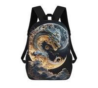 sinyumoney Dragon Moonlit Sky -18 Mochila Infantil, Mochila Escolar De Gran Capacidad Para Estudiantes, Mochila Para Libros, Mochila Para Niños, Niñas, Adultos Y Adolescentes 17inch