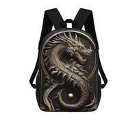 sinyumoney Dragon Protector Art Deco Mochila Ligera Informal Para El Día A Día, Mochila Escolar Para Adolescentes, Chicas, Chicos, Mujeres Y Hombres 17inch