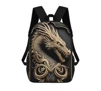 sinyumoney Dragon Sovereign Art Deco Mochila Escolar, Mochila Para Portátil, Mochila Para Adolescentes, Niñas, Niños, Mujeres Y Hombres 17inch