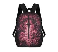 sinyumoney Dragon Sword with Flowers -4 Mochila Escolar, De Negocios, Para Portátil, Unisex, Informal, Para Adolescentes, Chicas, Chicos, Mujeres Y Hombres 17inch