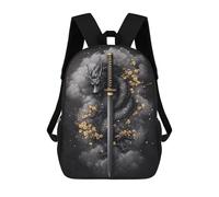 sinyumoney Dragon Sword with Flowers Mochila Escolar, Bolso De Negocios, Bolso Para Portátil Resistente Para Niñas Y Adolescentes 17inch