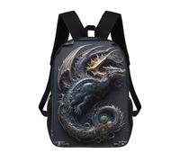 sinyumoney Dragon Wings Art Deco Mochila Escolar, Mochila Informal, Mochila De Día, Mochila Escolar, De Trabajo Y De Viaje Para Hombres, Mujeres Y Adolescentes. 17inch