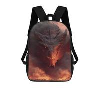 sinyumoney Dragon's Fiery Roar -1 Mochila Escolar, Mochila De Día, Mochila De Negocios, Mochila Impermeable Para Libros Para Niñas, Niños Y Adolescentes 17inch