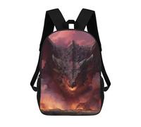 sinyumoney Dragon's Fiery Roar Mochila Escolar De Moda, Mochila Para Material Escolar, Mochila Impermeable Informal Para Acampar, Aventuras Al Aire Libre Y Viajes Diarios 17inch