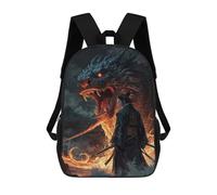 sinyumoney Dragons Fury Mochila Escolar Resistente Al Agua, Mochila De Viaje, Bolsa Para Computadora Para Niñas, Niños Y Adolescentes 17inch