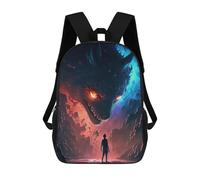 sinyumoney Dragon's Gaze A Tale of Courage Mochila Escolar Infantil Impresa En 3D Para Niños, Mochilas De Viaje, Bolsas Para Libros, Mochila Escolar Infantil 17inch