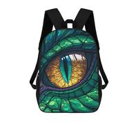 sinyumoney Dragons Gaze Stained Glass Mochila Escolar, De Negocios, Resistente, Para Portátil, Para Camping, Aventuras Al Aire Libre Y Viajes Diarios 17inch