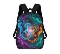 sinyumoney Dragons in The Cosmos Mochila Escolar Resistente Al Agua, Mochila Escolar De Negocios Para Niñas, Niños Y Adolescentes 17inch