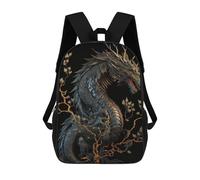 sinyumoney Dragon's Majesty in Art Mochilas Escolares Para Niños Y Niñas, Mochilas Deportivas Informales Para Primaria, Mochilas De Gran Capacidad Para Libros 17inch