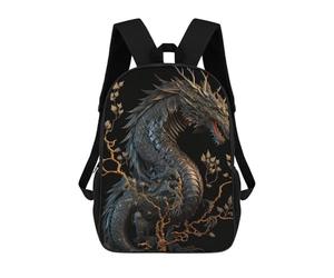 sinyumoney Dragon's Majesty in Art Mochilas Escolares Para Niños Y Niñas, Mochilas Deportivas Informales Para Primaria, Mochilas De Gran Capacidad Para Libros 17inch