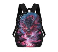 sinyumoney Dragon's Roar Fantasy Artwork Mochila Escolar Para La Escuela Secundaria, Preparatoria, Universidad Y Viajes Para Niños/niñas/adolescentes 17inch
