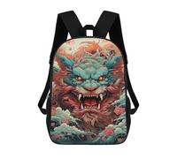 sinyumoney Dragon's Roar Mythical Artwork Mochilas Para Niños 17inch Mochila Escolar Mochila Escolar Impresa En 3D Para Niños De Primaria Y Secundaria