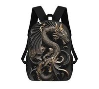 sinyumoney Dragons Splendor Mochila Escolar Resistente Al Agua, Mochila Escolar De Negocios Para Niñas, Niños Y Adolescentes 17inch