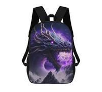 sinyumoney Dragon's Thunderous Roar Mochila De Peluche Con Dibujos Animados, Mochila 3D Para Niños, Bolsa Escolar, Idea De Regalo De Cumpleaños Para Niños Y Niñas 17inch