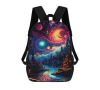 sinyumoney Dream Land Mochila Escolar Resistente Al Agua Para Computadora, Ideal Para Campus, Actividades Al Aire Libre, Viajes Y Deportes 17inch