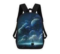 sinyumoney Dream Sea Journey Mochilas De Moda Impresas En 3D 17inch Mochila Escolar Informal Para Niños De Primaria Y Secundaria