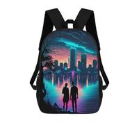sinyumoney Dreamscape Romance Fantasy Mochilas De Moda Impresas En 3D 17inch Mochila Escolar Informal Para Niños De Primaria Y Secundaria