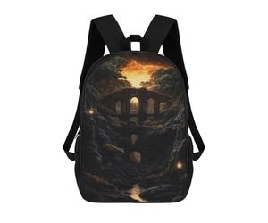 sinyumoney Dreamy Magical Landscape Mochila De Moda Para Papelería, Impermeable, Informal, Para Hombres, Mujeres Y Adolescentes 17inch
