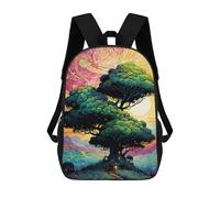 sinyumoney Dreamy Treehouse Landscape Mochilas Para Niños Mochila Escolar Mochila Escolar Impresa En 3D Para Niños Estudiantes De Primaria Y Secundaria 17inch