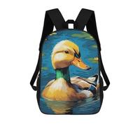 sinyumoney Duck Art Farm Animal Mochila Escolar Grande Resistente Al Agua Para Portátil Para Hombres, Mujeres Y Adolescentes 17inch
