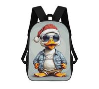 sinyumoney Duck Christmas Mochila Infantil Con Impresión 3D, Mochila Escolar Para Niños, Mochila Informal Divertida Para Niños Y Adolescentes 17inch