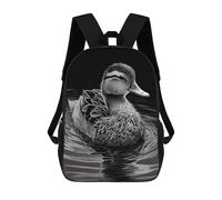 sinyumoney Duck Drawing Animal Mochilas Para Niños Mochila Escolar De Moda Mochila Escolar Impresa En 3D Para Niños Estudiantes De Primaria Y Secundaria 17inch