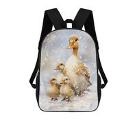 sinyumoney Duck Family Xmas Mochila Escolar Infantil, Mochilas Impresas En 3D, Mochilas Escolares De Moda Para Niños De Primaria Y Secundaria 17inch