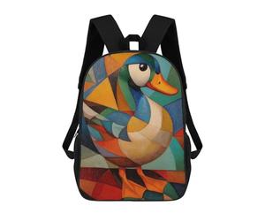 sinyumoney Duck Oil Painting Mochila Escolar Ligera Para Aeropuerto Y Estudiantes Universitarios: Perfecta Para Viajes, Trabajo Y Uso Diario 17inch