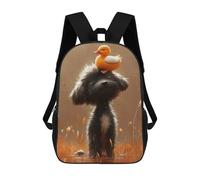 sinyumoney Duck on Dog's Head-2 Mochila De Negocios Para Portátil, Mochila Unisex Informal Para Niñas, Niños Y Adolescentes 17inch