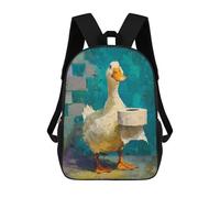 sinyumoney Duck with Toilet Paper Roll-4 Mochila Escolar Resistente Al Agua, Mochila De Viaje, Bolsa Para Computadora - Perfecta Para Viajes, Trabajo Y Uso Diario 17inch