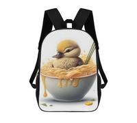 sinyumoney DUCKLING Mochilas Impresas En 3D Para Niños 17inch Mochilas De Moda Informales Para El Día A Día, Bolsas De Viaje, Mochilas Informales Para Exteriores Para Niños Y Niñas