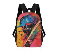 sinyumoney Dynamic Archer - Mochila escolar ligera para hombre y mujer, Cricketer vibrante, 17"