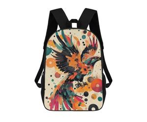 sinyumoney Dynamic Eagle in Flight A Bold Pop Art Display Abstract Eagle Artwork Mochila Ligera Informal Para El Día A Día, Mochila Escolar Para Hombres/mujeres 17inch