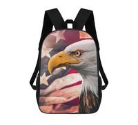 sinyumoney Eagle American Flag Background Mochila Escolar Infantil Impresa En 3D Para Niños, Mochilas De Viaje, Bolsas Para Libros, Mochila Escolar Infantil 17inch