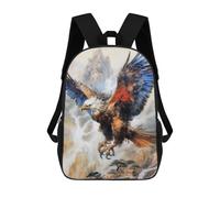 sinyumoney Eagle Animal Art Mochilas Para Niños Mochila Escolar Mochila Escolar Impresa En 3D Para Niños Estudiantes De Primaria Y Secundaria 17inch