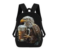 sinyumoney Eagle Beer Mochila Escolar Infantil De 17 Pulgadas Con Estampado 3D, Mochila Moderna Para Niños, Mochilas De Viaje, Bolsas Para Libros, Mochila Escolar Infantil