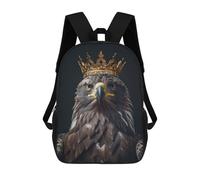 sinyumoney Eagle Bird King Mochila Escolar Resistente Al Agua Para Computadora, Ideal Para Campus, Actividades Al Aire Libre, Viajes Y Deportes 17inch