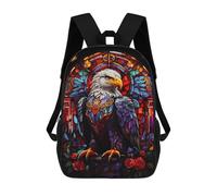 sinyumoney Eagle Colorful Abstract Mochila Infantil Para Niñas, Mochila Escolar 3D, Mochila Para Niños Pequeños, Mochila Informal De Día, Mochila Escolar De Moda 17inch