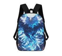 sinyumoney Eagle Fantasy Artwork Mochilas Impresas En 3D Para Niños 17inch Mochilas De Moda Informales Para El Día A Día, Bolsas De Viaje, Mochilas Informales Para Exteriores Para Niños Y Niñas